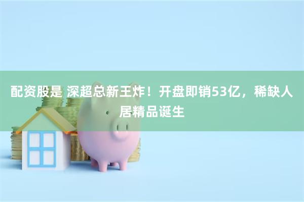 配资股是 深超总新王炸！开盘即销53亿，稀缺人居精品诞生