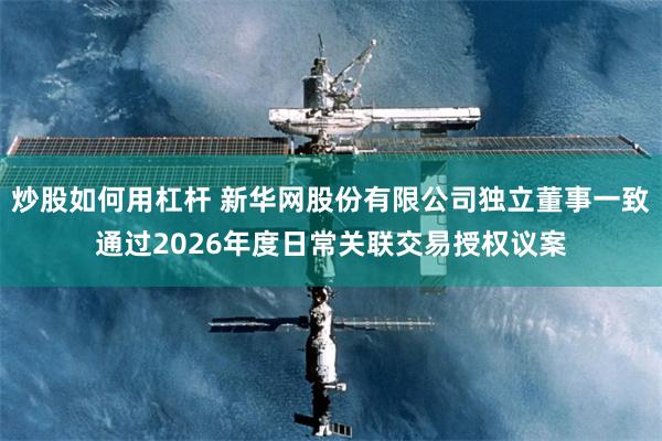 炒股如何用杠杆 新华网股份有限公司独立董事一致通过2026年度日常关联交易授权议案