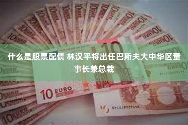 什么是股票配债 林汉平将出任巴斯夫大中华区董事长兼总裁