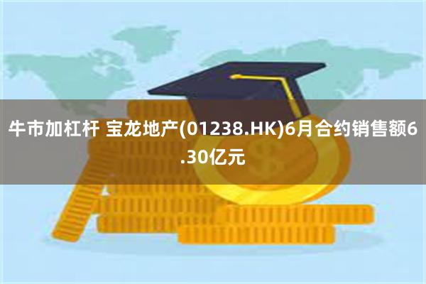牛市加杠杆 宝龙地产(01238.HK)6月合约销售额6.30亿元