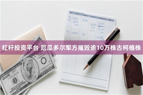 杠杆投资平台 厄瓜多尔军方摧毁逾10万株古柯植株