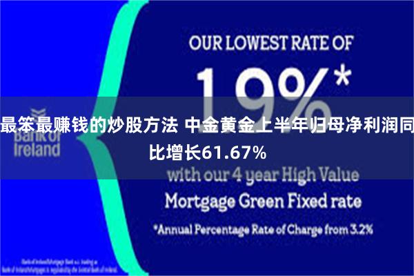 最笨最赚钱的炒股方法 中金黄金上半年归母净利润同比增长61.67%