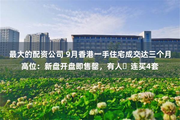 最大的配资公司 9月香港一手住宅成交达三个月高位：新盘开盘即售罄，有人️连买4套